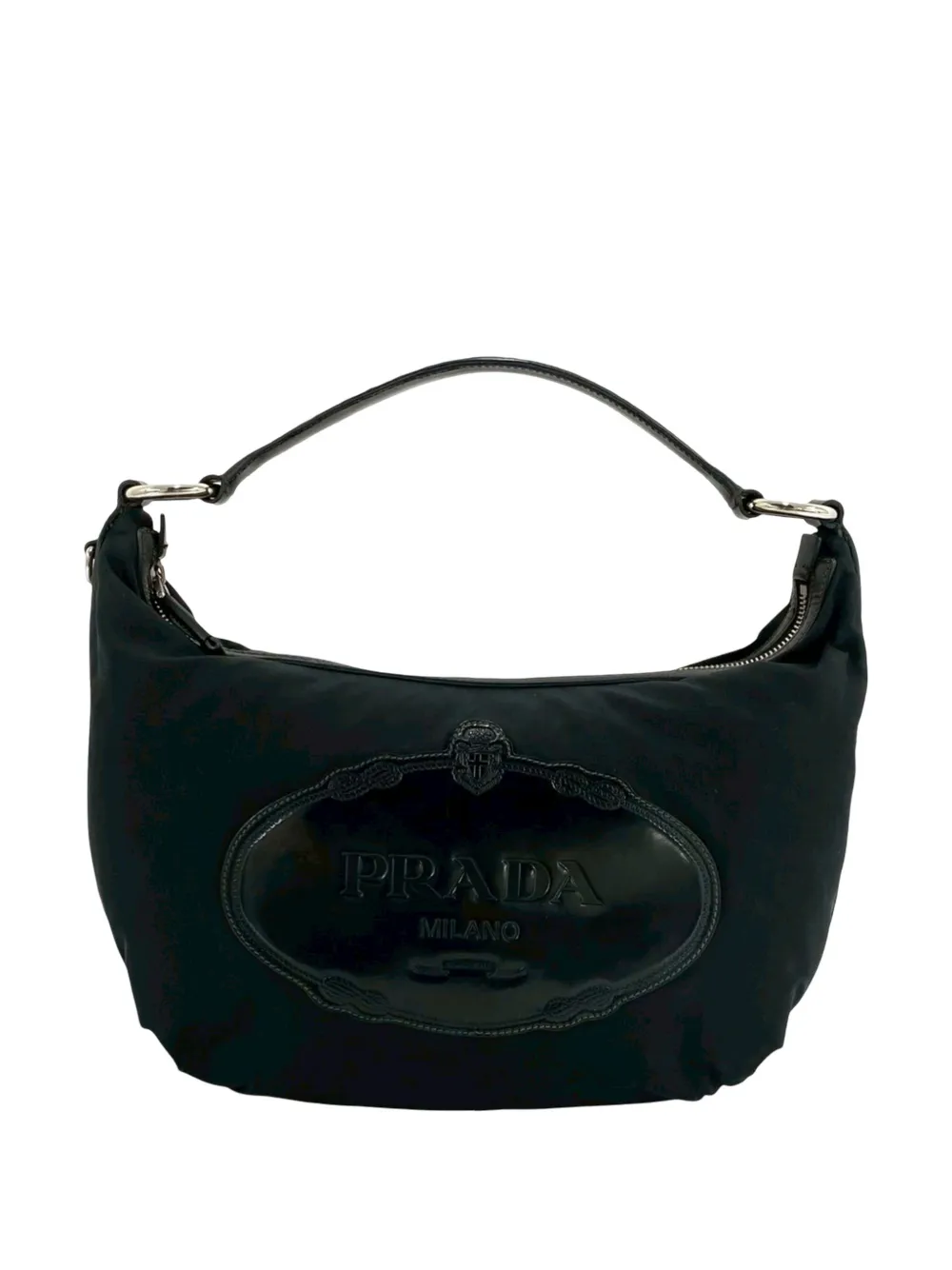 Prada Pre-Owned Borsa passepartout Canapa in tessuto con logo 2000-2015 - Nero