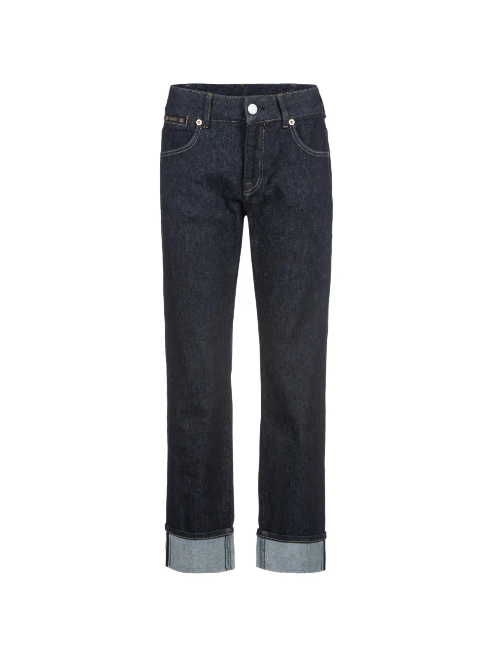 Herrlicher Marlies turn-up straight-leg jeans - Blu