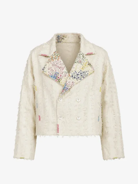 Dhaari veste à broderies