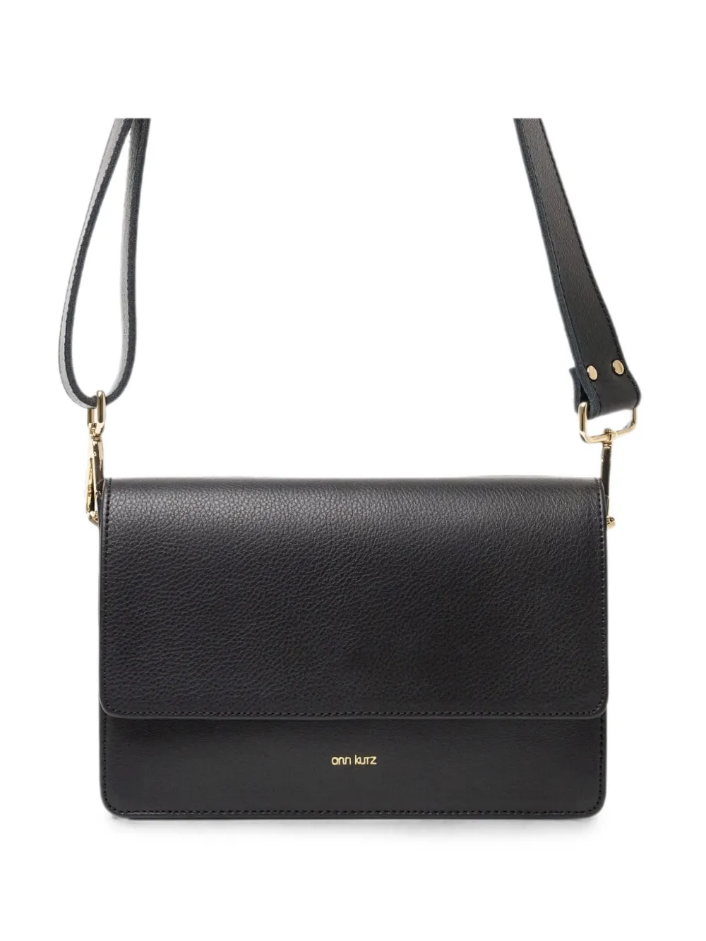 Ann Kurz Perfect Square Cross Body Bag In Black