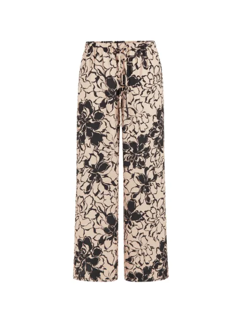 SOLAQUA Giulia floral-print trousers