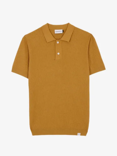 NOWADAYS ribbed-knit polo shirt