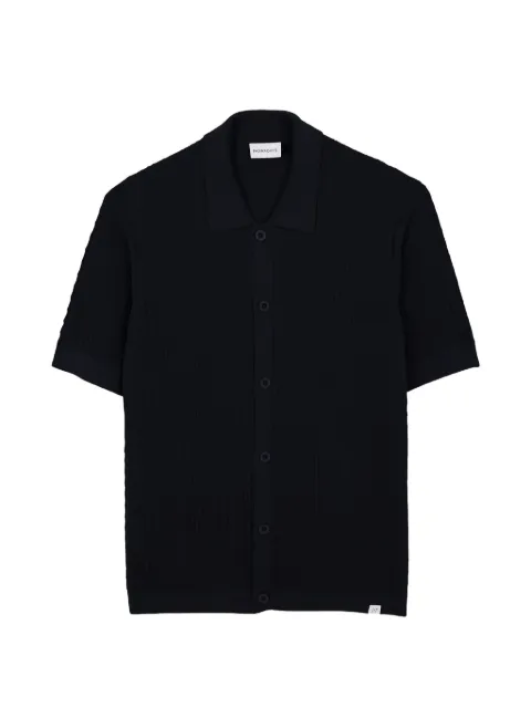NOWADAYS cable-knit short-sleeve shirt
