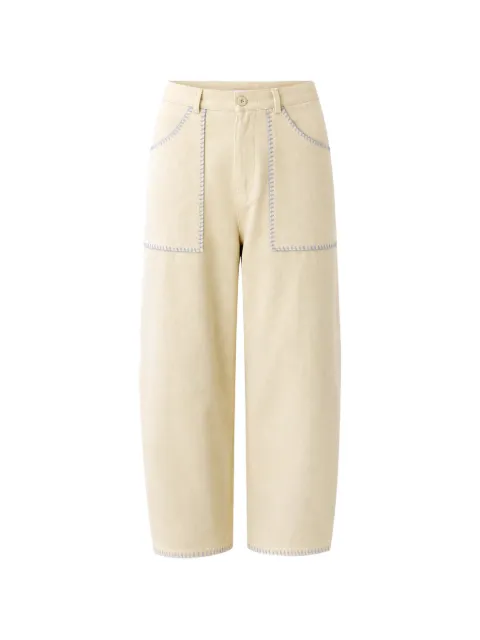 estudio niksen embroidered-trim patch-pocket trousers