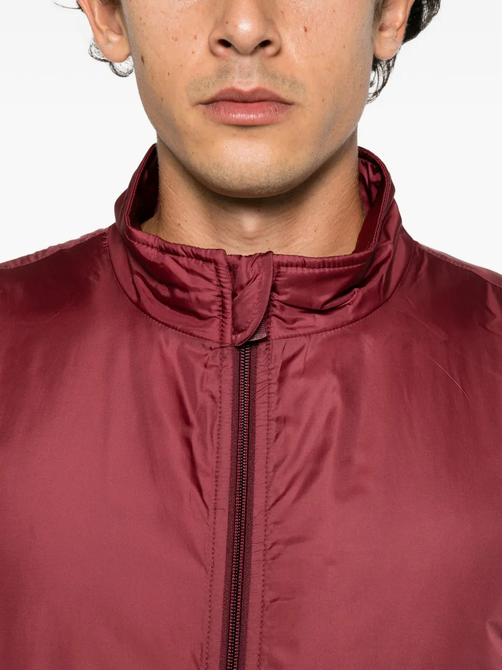 ASPESI Vernes zip-up gilet Rood