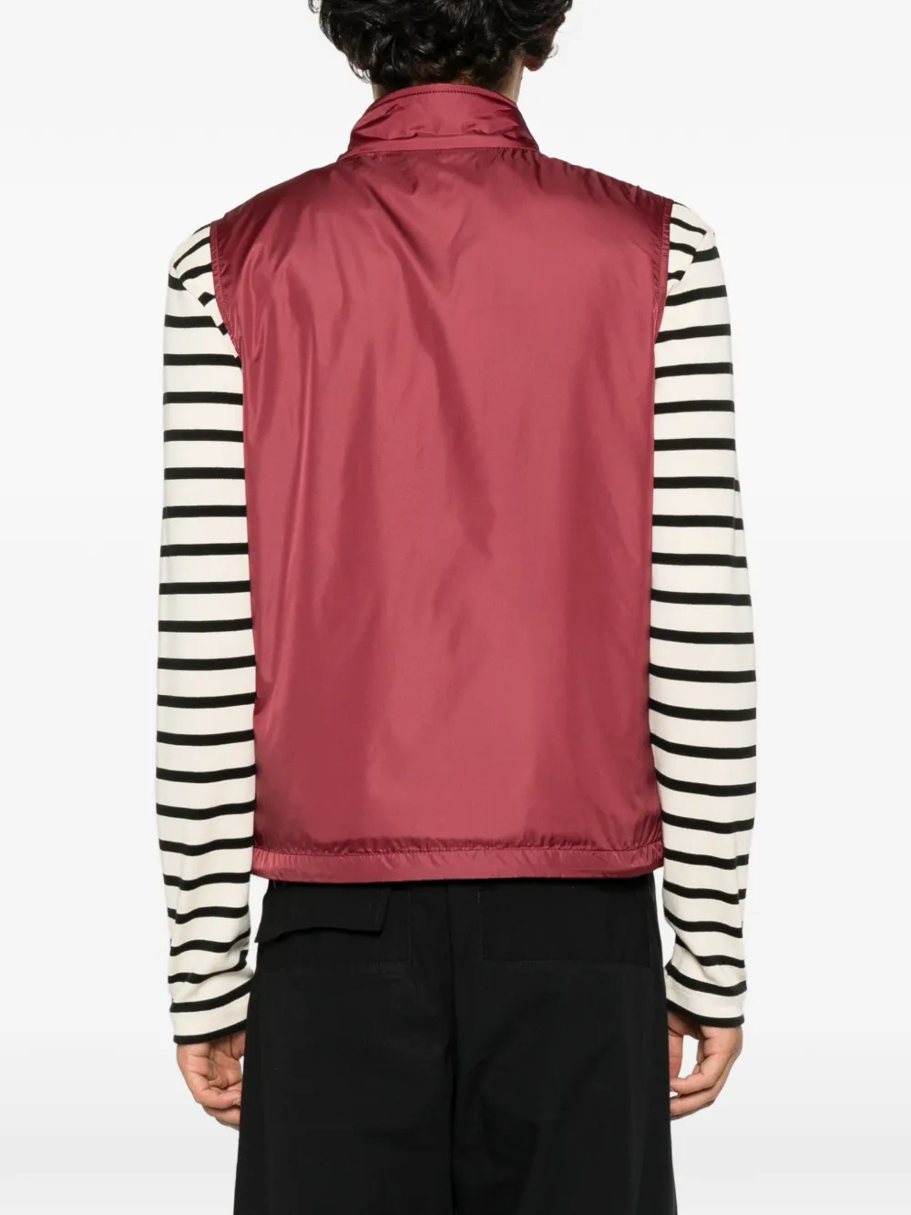 ASPESI Vernes zip-up gilet Rood
