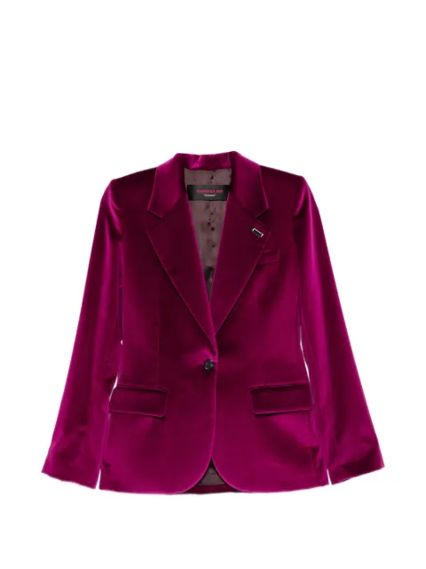Barbara Bui velvet single-breasted jacket