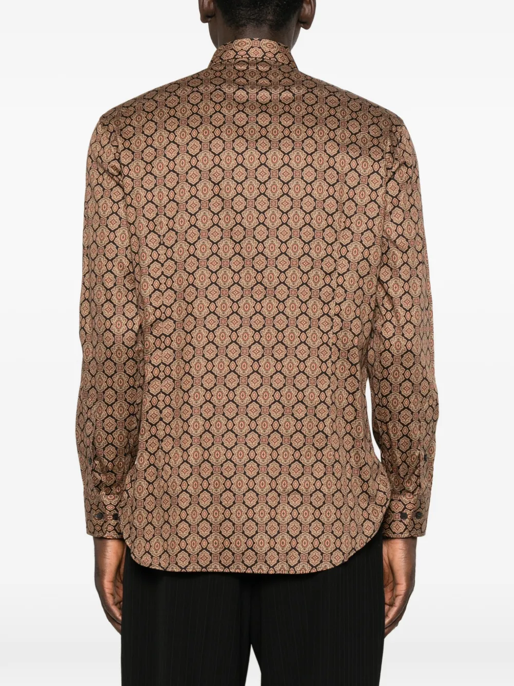 ETRO Overhemd met geometrische print Bruin