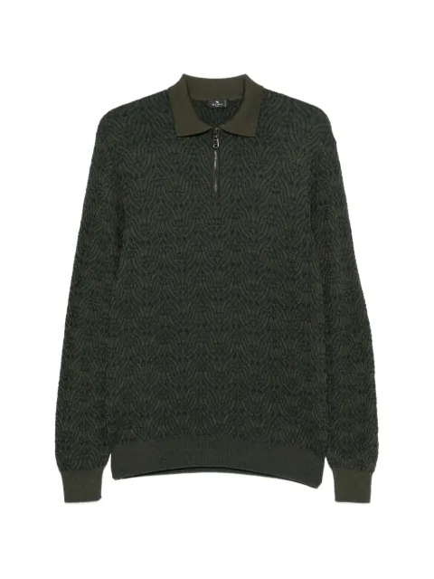 ETRO Pullover mit Poloshirtkragen