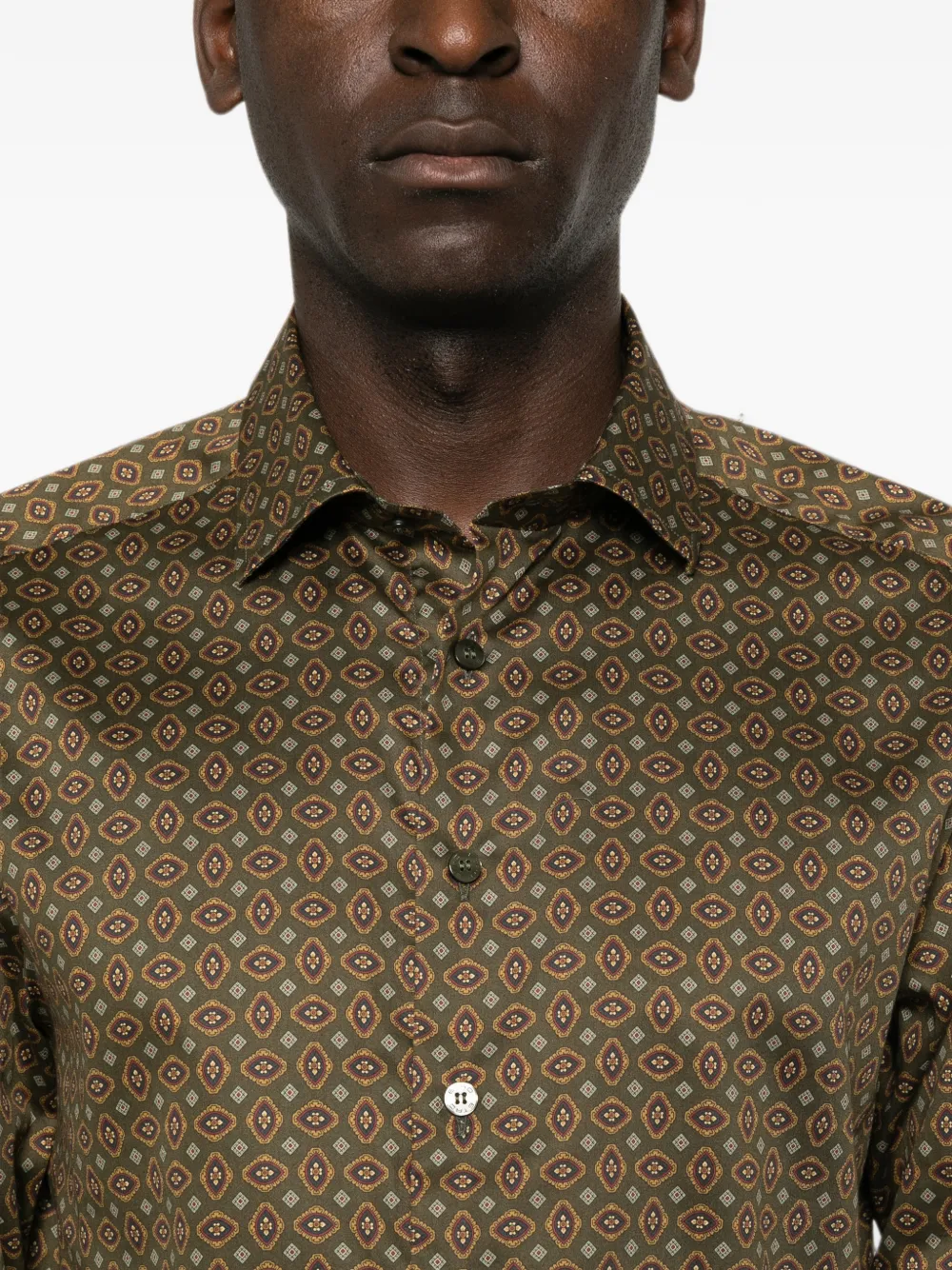 ETRO Overhemd met geometrische print Groen