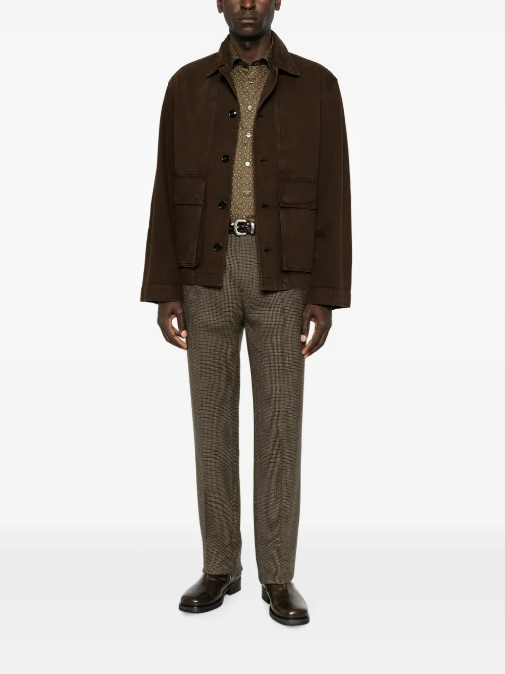 ETRO Overhemd met geometrische print Groen
