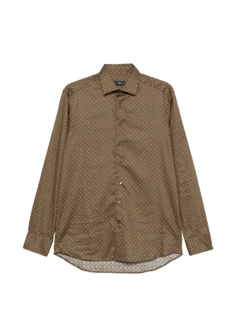 ETRO camisa manga larga con estampado geométrico