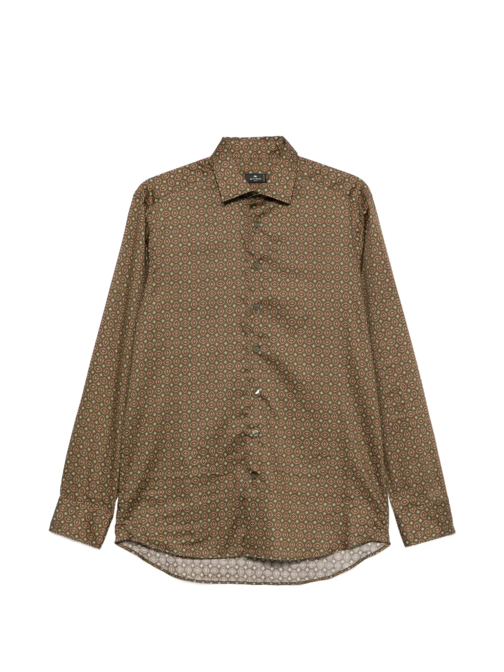 ETRO Overhemd met geometrische print Groen