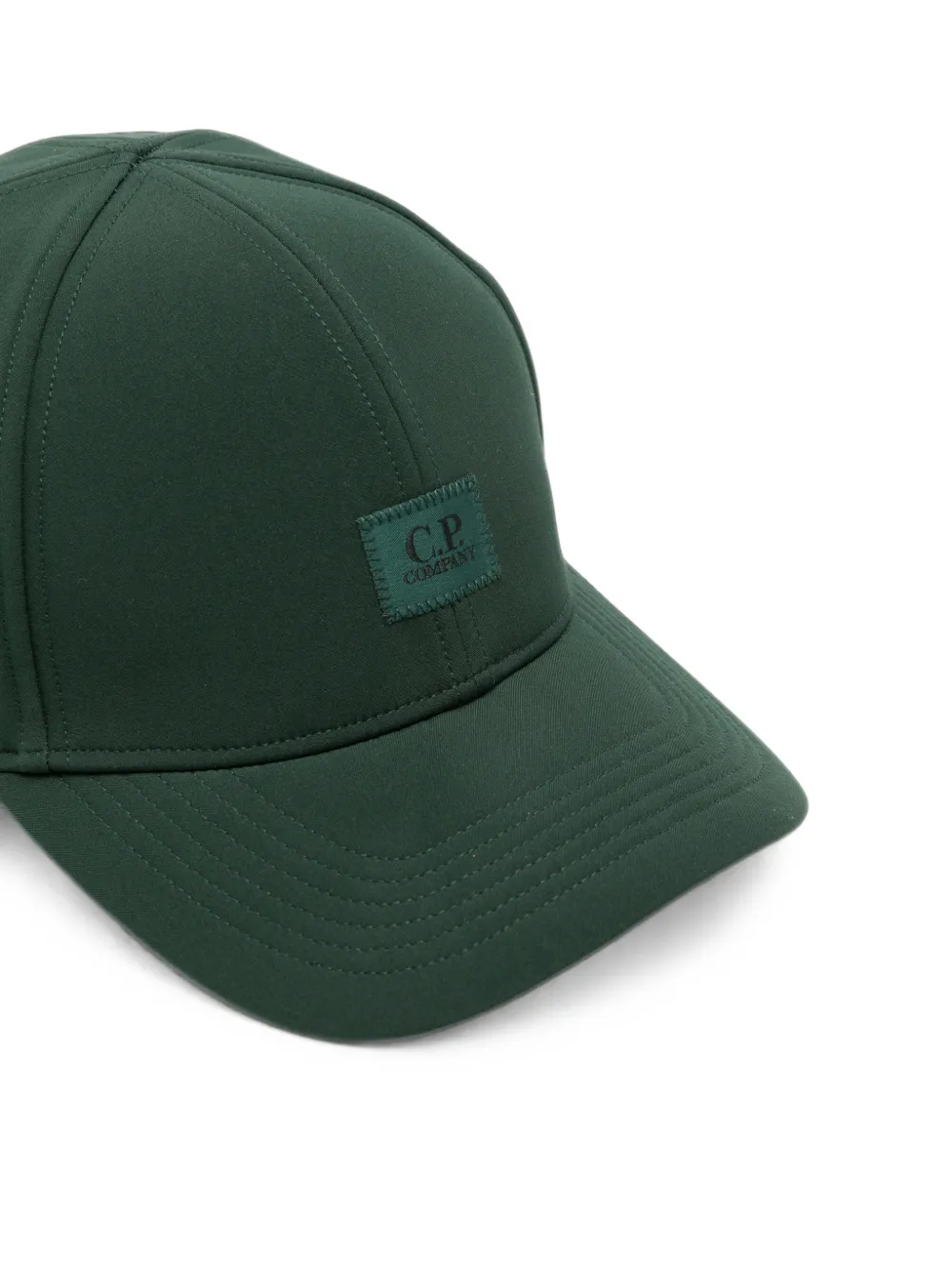 C.P. Company Honkbalpet met logopatch Groen