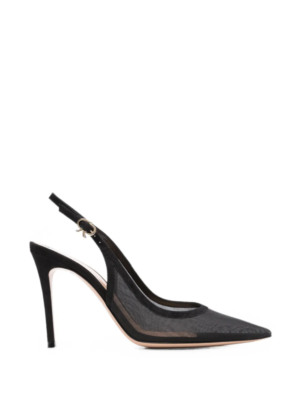 Gianvito Rossi Pumps Organza con cinturino posteriore - Nero