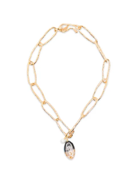 Forte Forte collar con colgante de cristal y detalle de perla