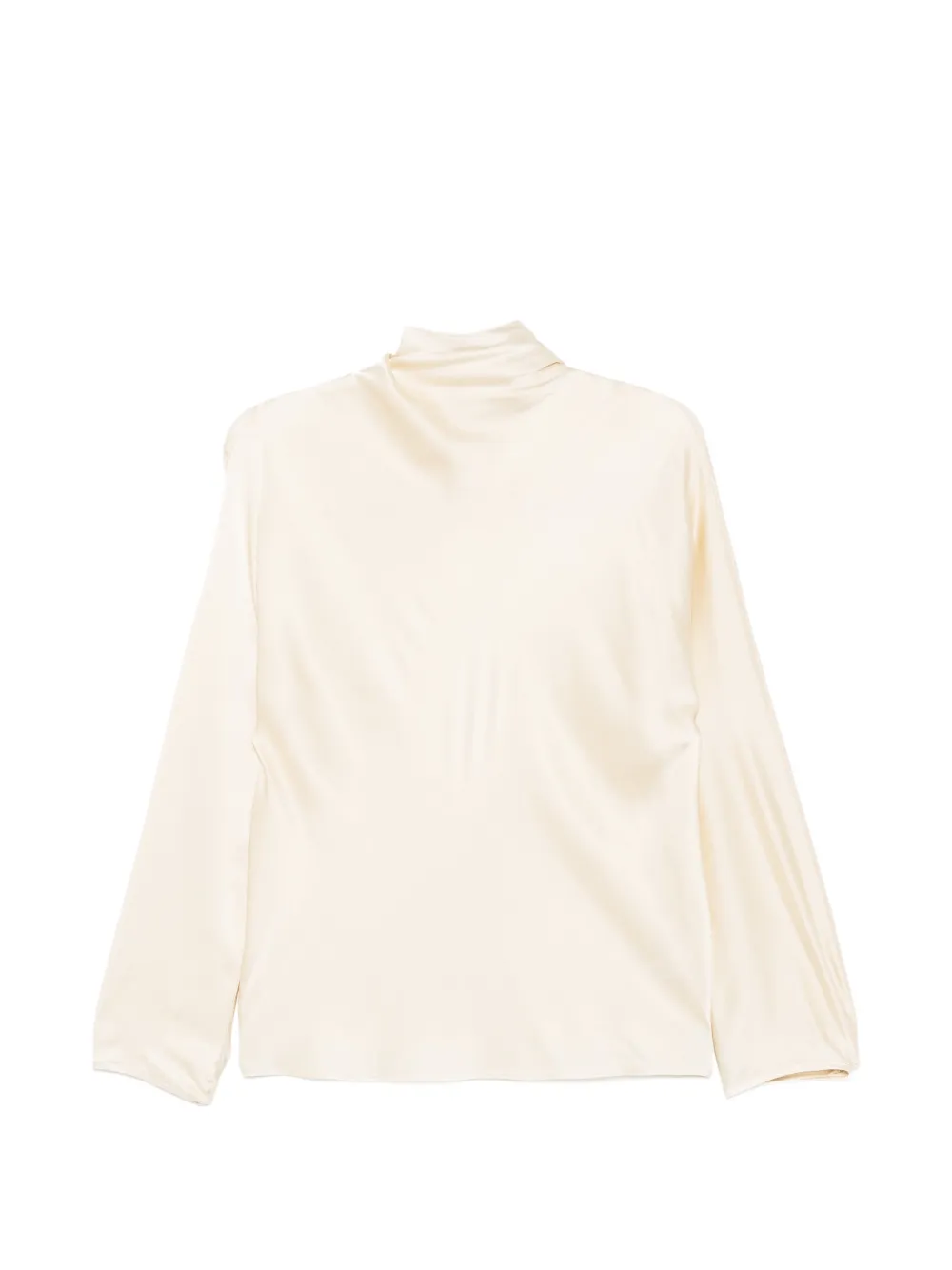 Forte Forte Camicia in seta con collo ampio - Toni neutri