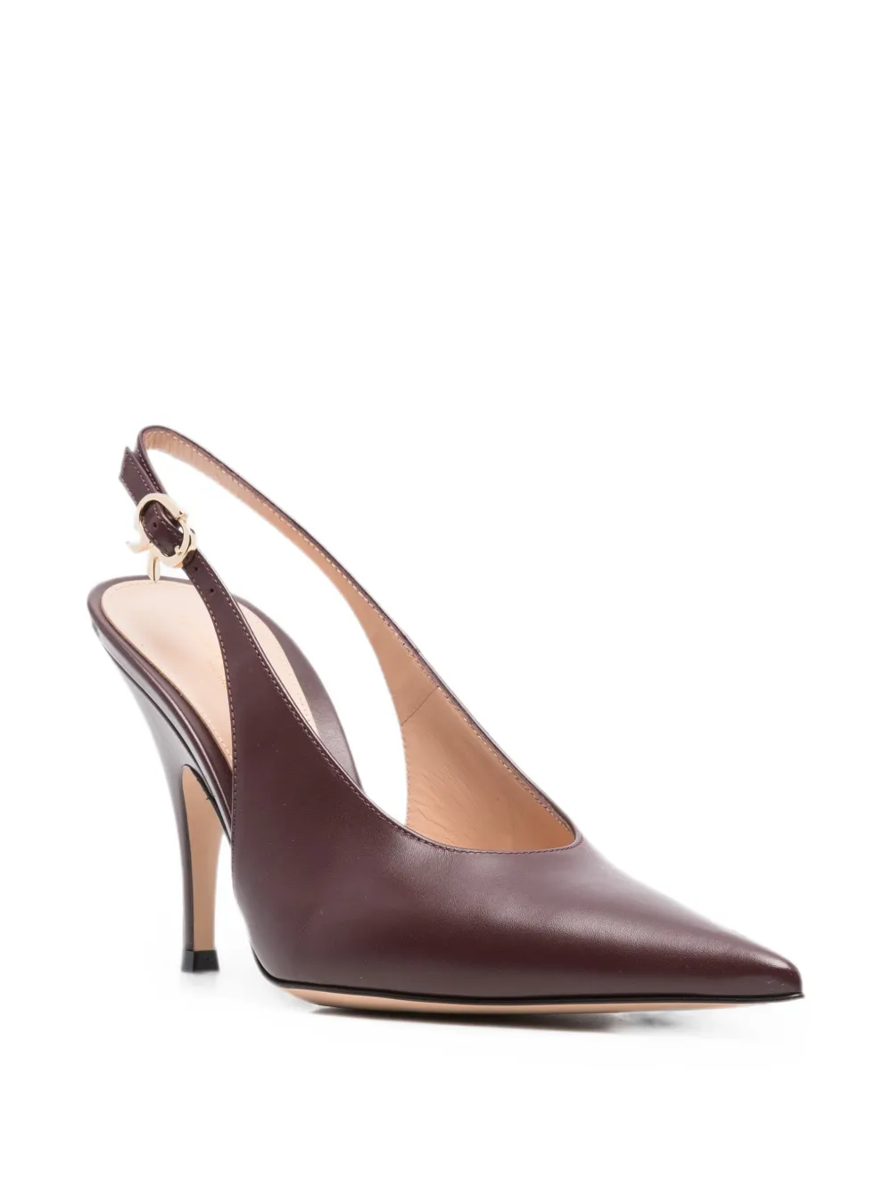 Gianvito Rossi Sofia pointed-toe mules Bruin