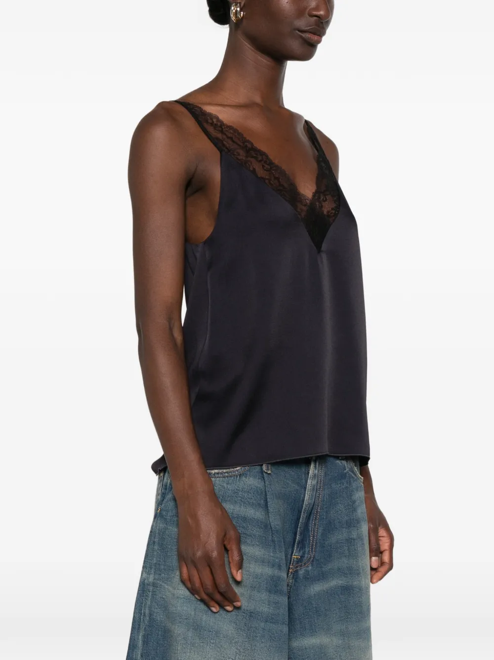 Forte Top met kant Blauw