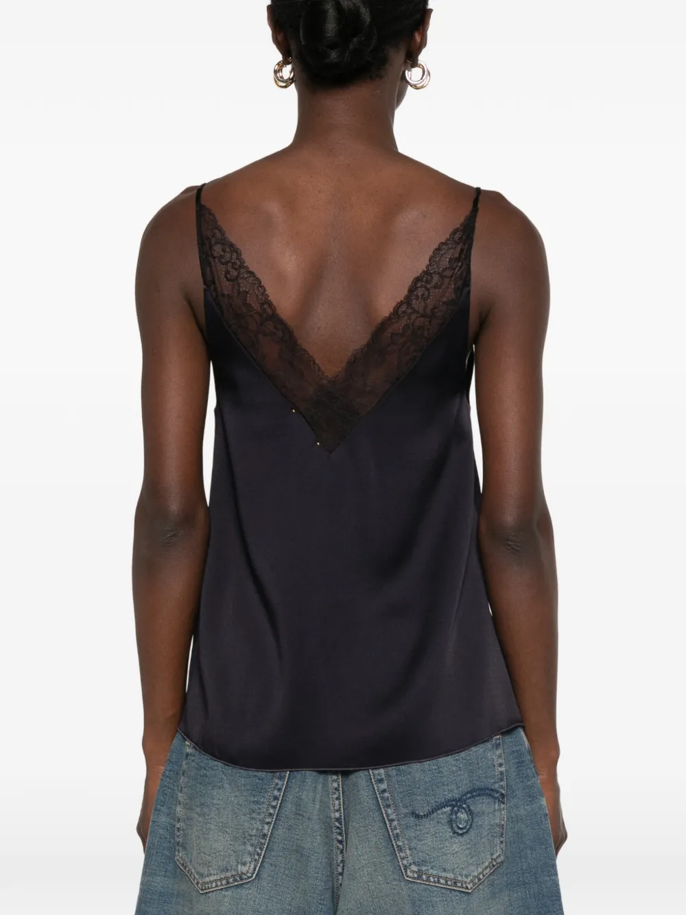 Forte Top met kant Blauw