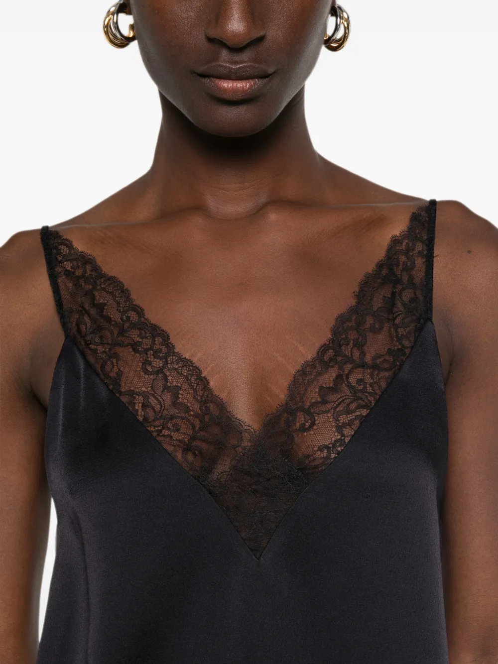 Forte Top met kant Blauw