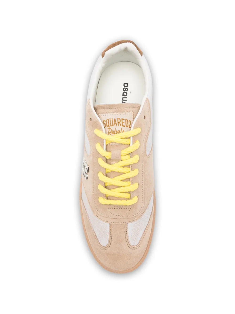 DSQUARED2 Sneakers met logo-applicatie Beige