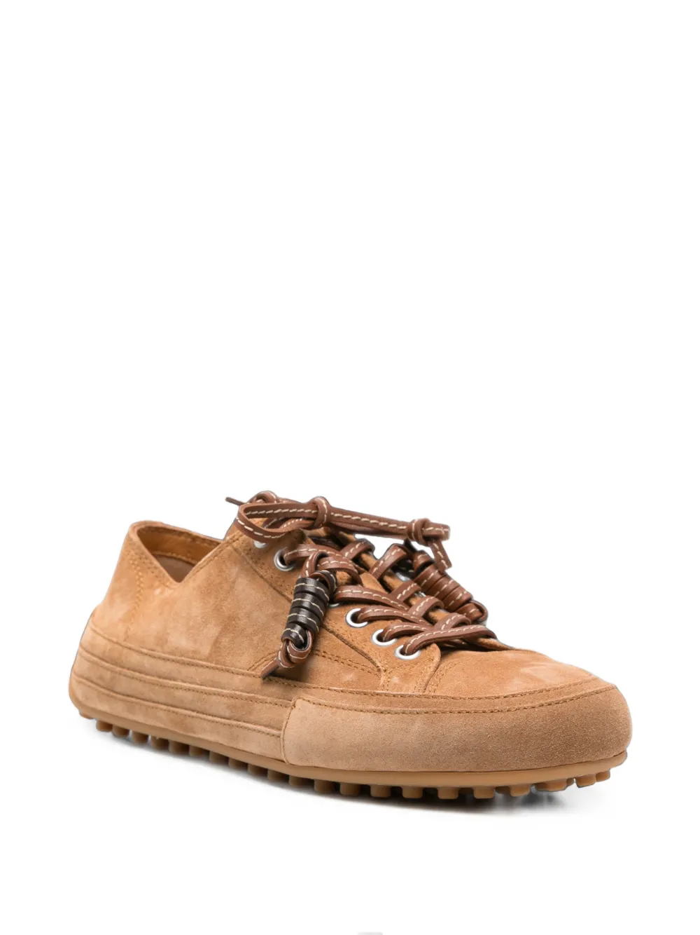 Tod's tassel-detail suede sneakers Bruin