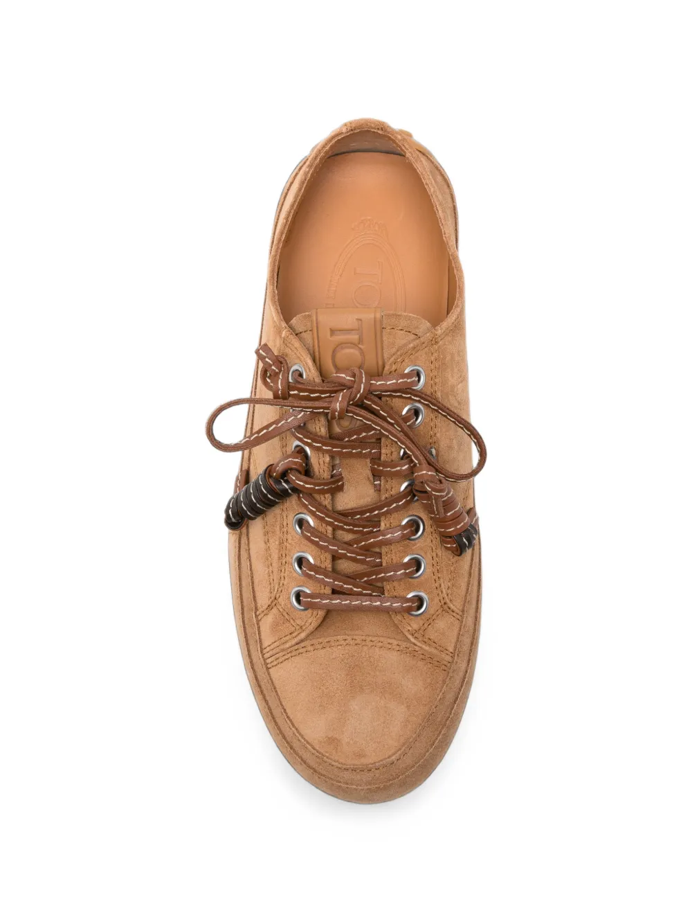 Tod's tassel-detail suede sneakers Bruin