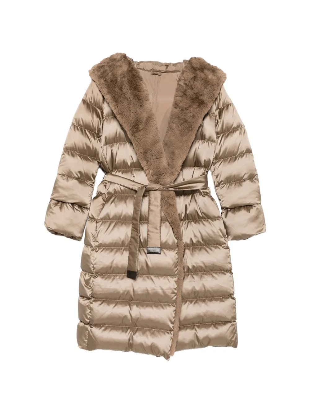 Max Mara quilted hooded coat - Neutrals