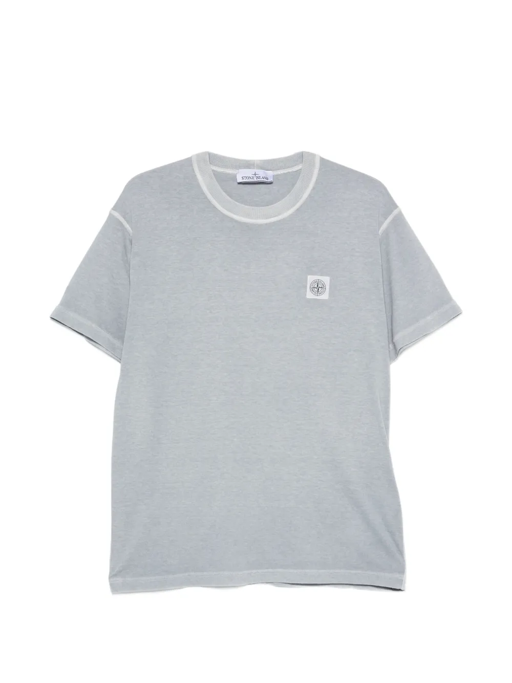 Stone Island T-shirt met logopatch Grijs