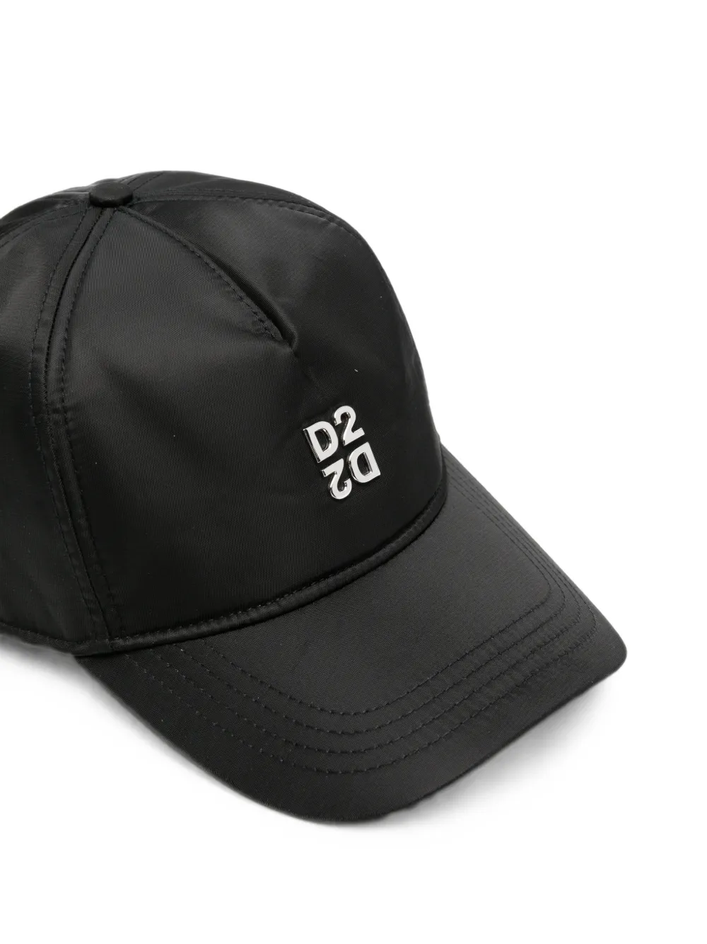 DSQUARED2 Honkbalpet met logoplakkaat Zwart