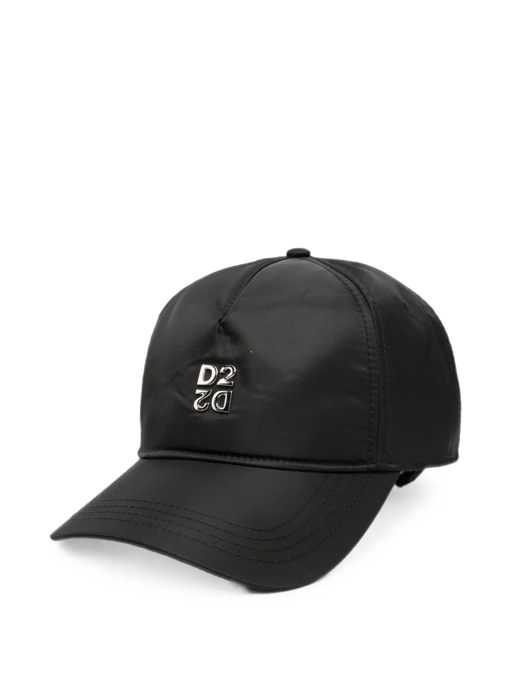 DSQUARED2 logo-plaque baseball cap - Schwarz