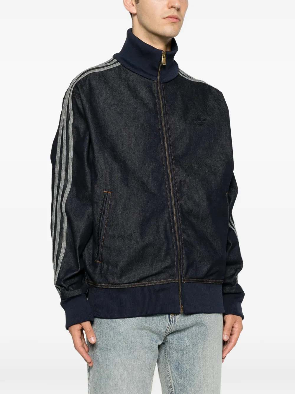 adidas Firebird Adicolor denim jacket Blauw