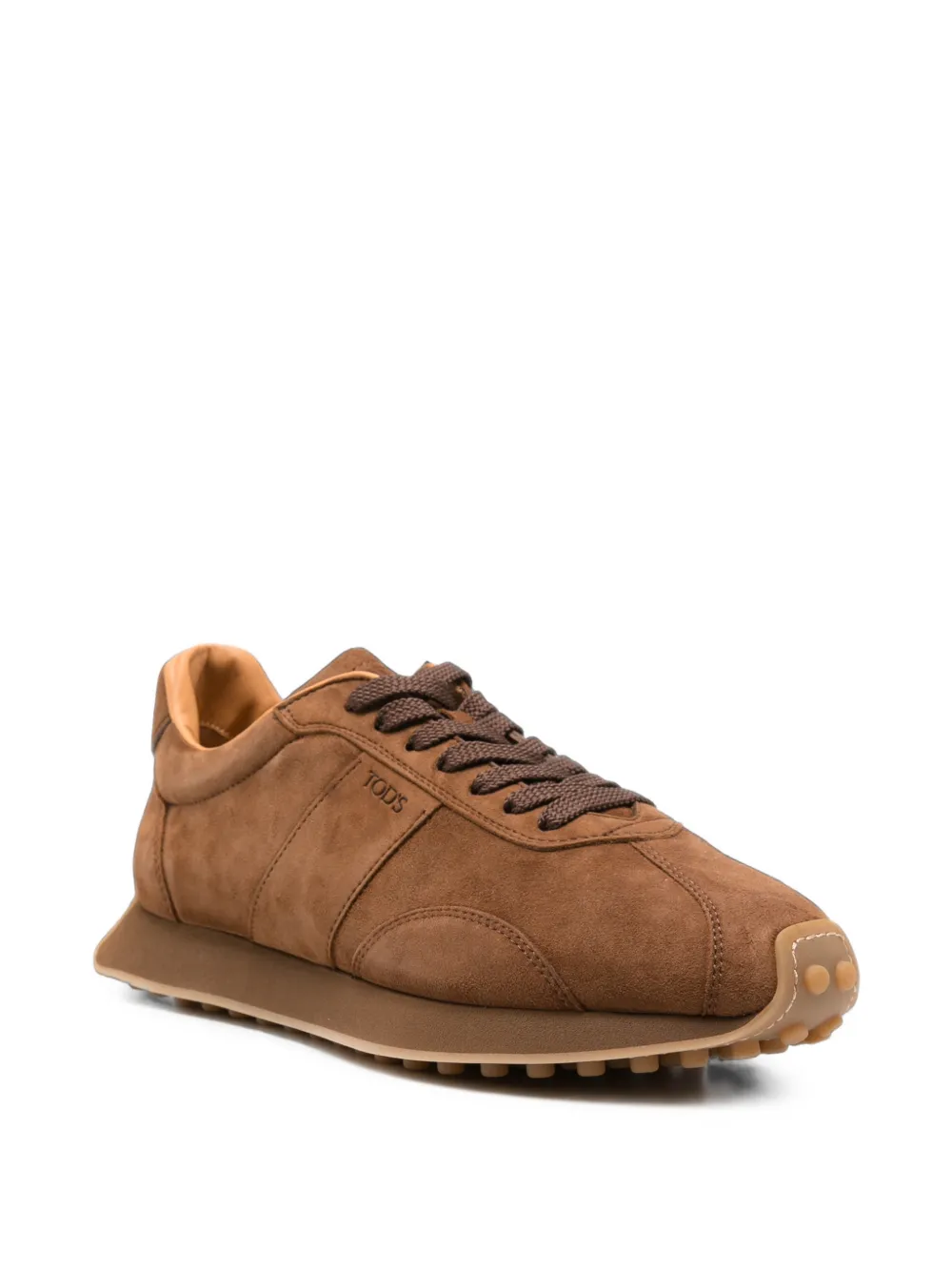 Tod's logo-debossed panelled sneakers Bruin