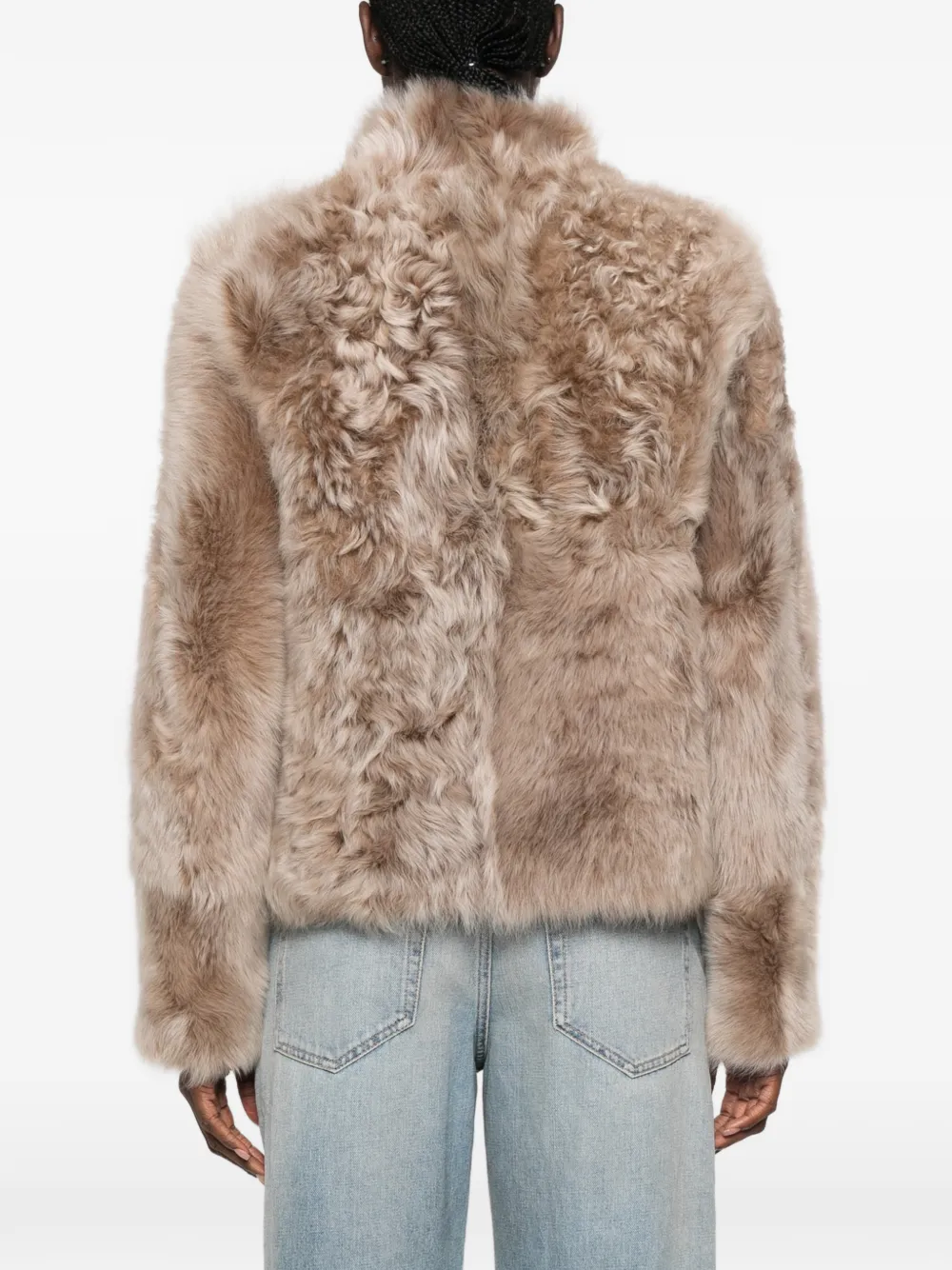 Yves Salomon Jack met trechterhals Beige