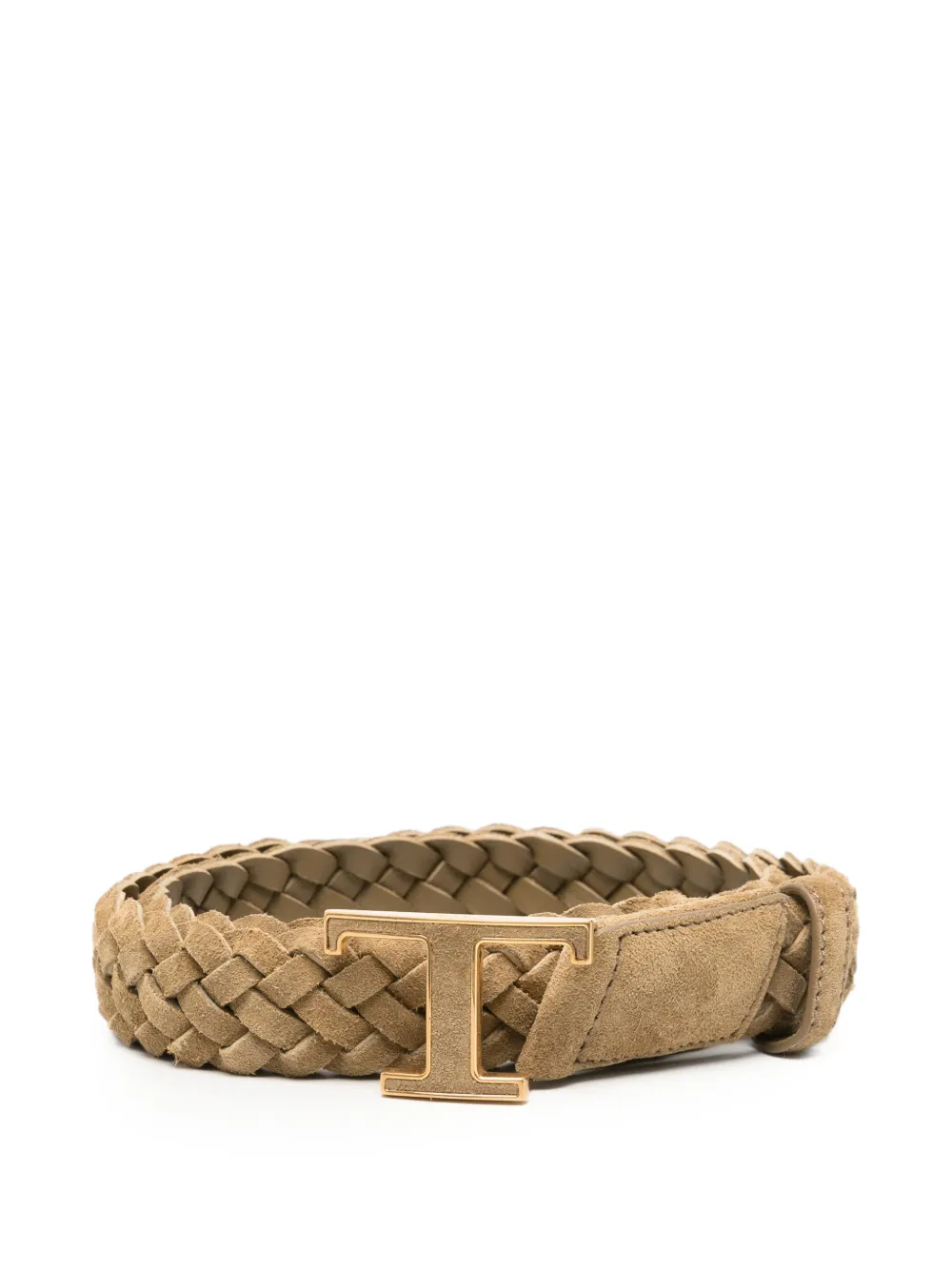 Tod's Cintura T Timeless in pelle intrecciata - Toni neutri