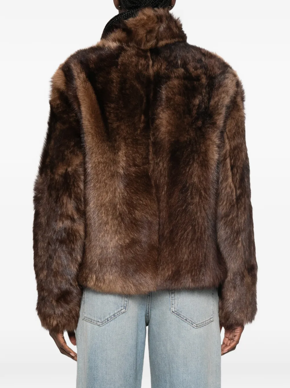 Yves Salomon Lammy coat Bruin