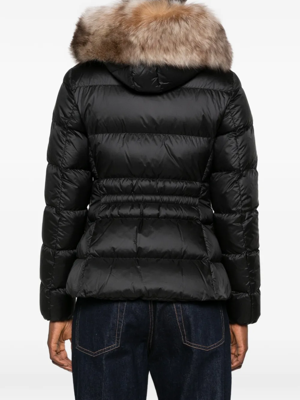 Moncler Boed gewatteerd jack met afwerking Zwart