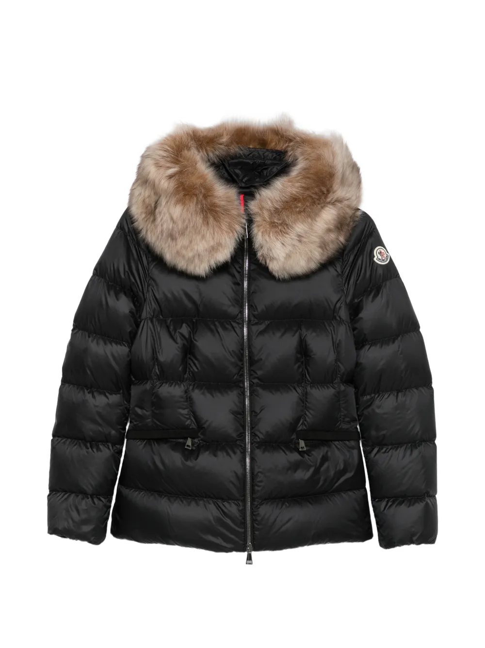 Moncler Boed gewatteerd jack met afwerking Zwart