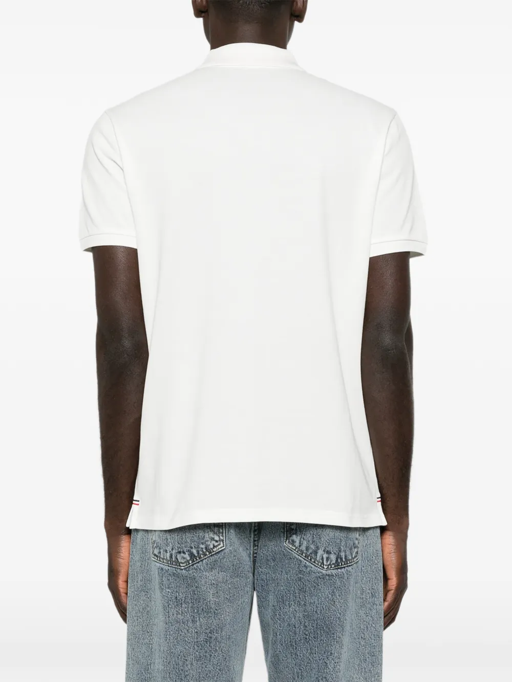 Moncler Poloshirt met logopatch Wit