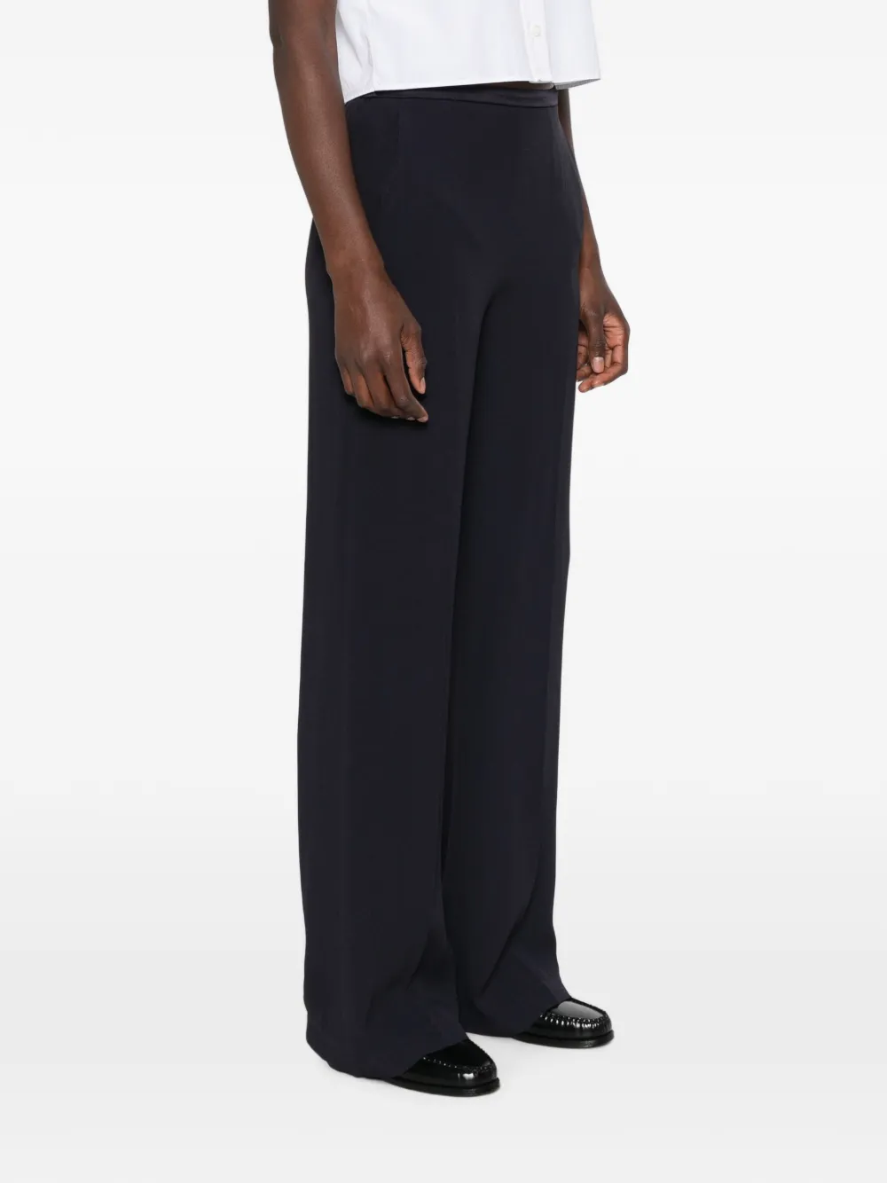 Forte Broek met gestrikte taille Blauw