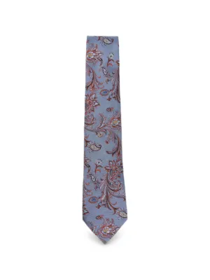 ETRO ペイズリーストライプ シルクネクタイ | パープル | FARFETCH JP