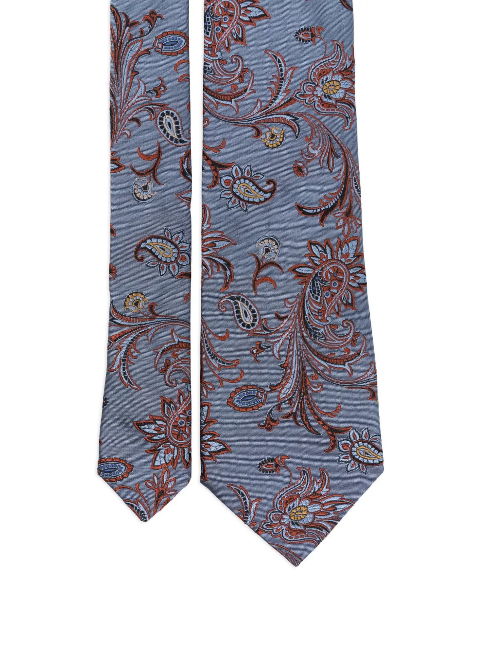 ETRO Stropdas met paisley-print Grijs