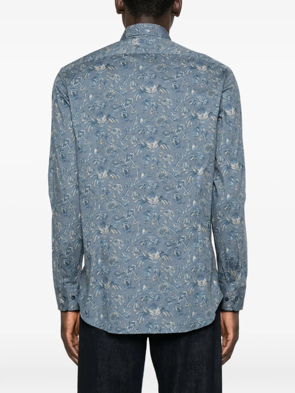 ETRO Overhemd met paisley-print Blauw