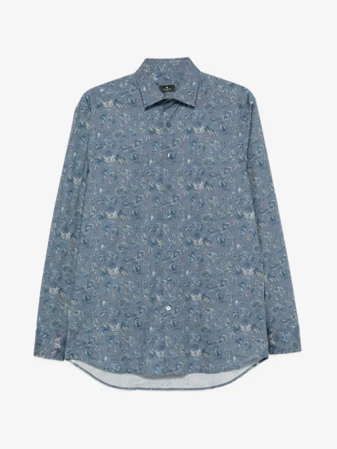ETRO camisa manga larga con estampado de cachemira