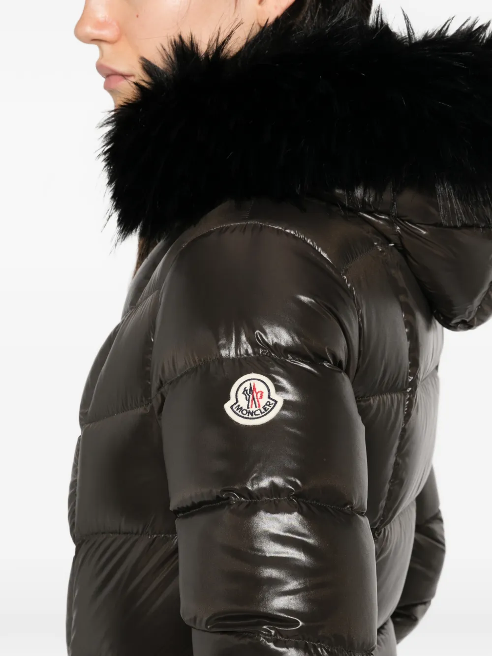 Moncler Fulmar quilted jacket Groen