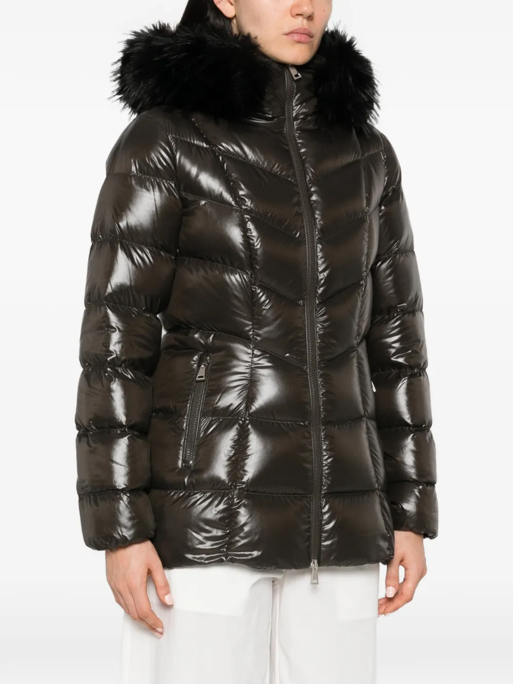 Moncler Fulmar quilted jacket Groen