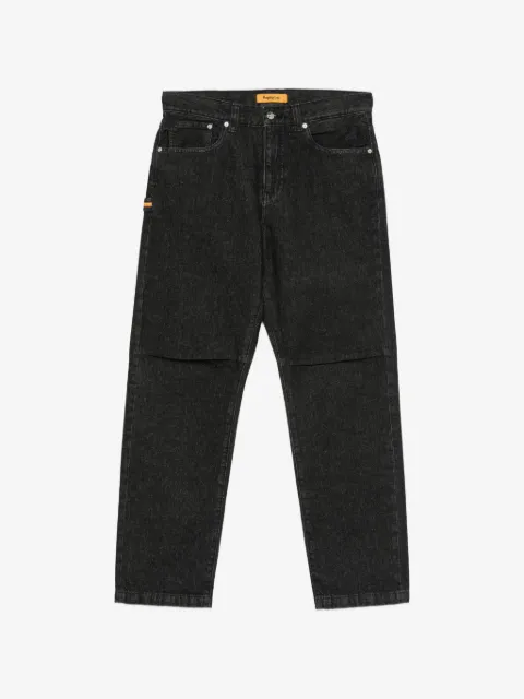 Replay logo-patch straight-leg jeans