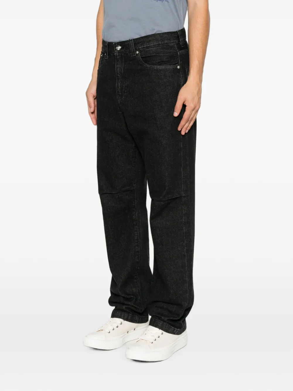 Replay Straight jeans Zwart