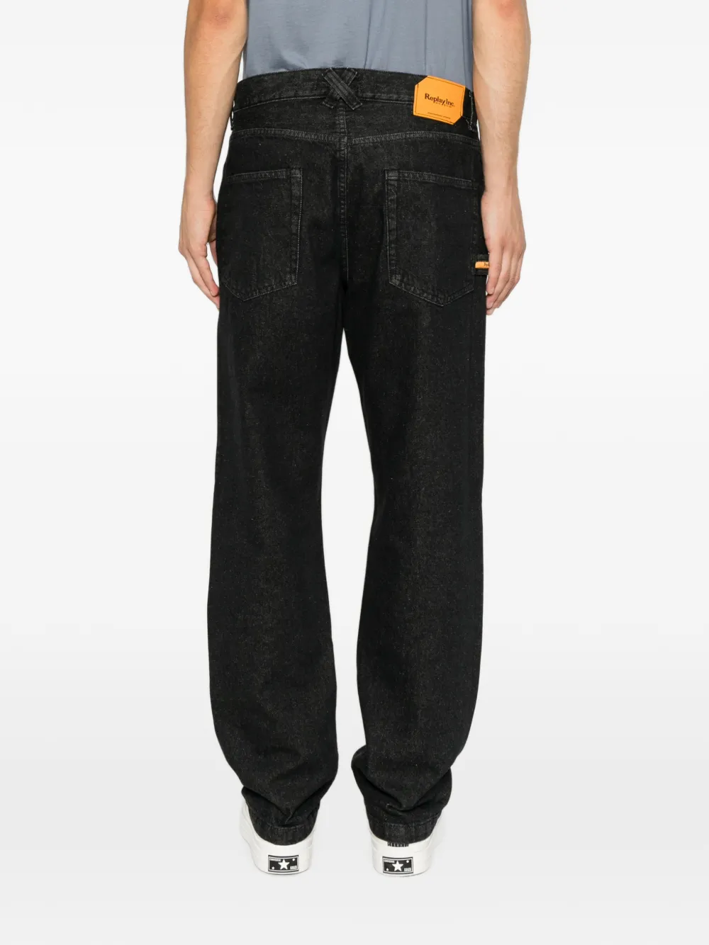 Replay Straight jeans Zwart